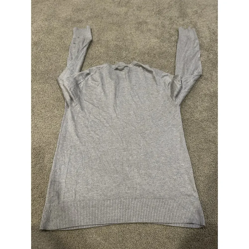 Banana Republic Sweater Mens Medium Gray Silk Cotton Cashmere‎ Lightweight
